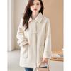 Si Shui Nian Hua Women's Elegant Wool Blend Coat 235256N1