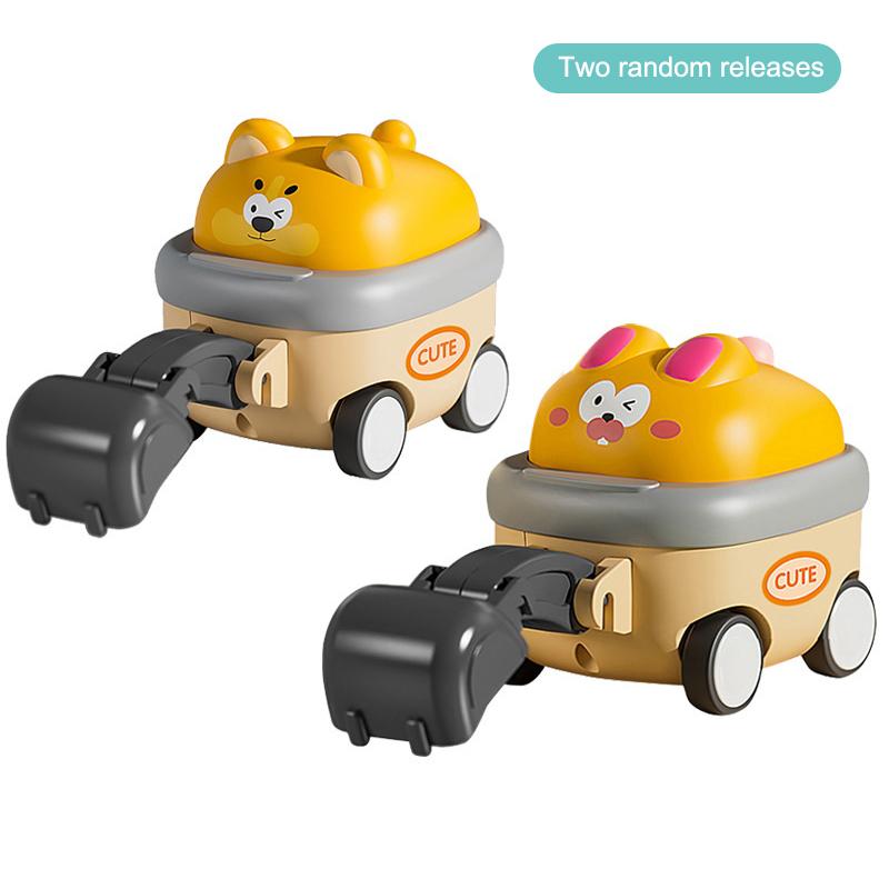 

Mini Excavators Fun Construction Car Toys Educational Children Cognitive Interactive Puzzle Toys Creative Excavator Toys A7