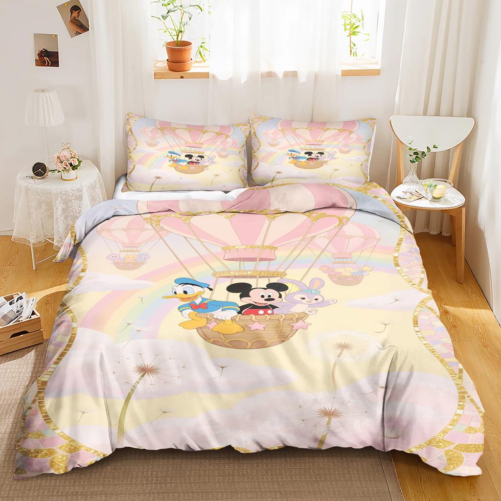 Mickey Anya Forger Duvet Cover Set Comforter Bedding 3d Children'S Bedding Set 3-Piece 1 Quilt Cover King Size