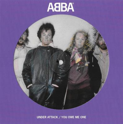 7-Zoll Schallplatte ABBA - Under Attack / You Owe Me One (Pict 00602455074393 Polar 2023 Europa Pop