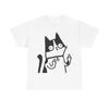 Herren- und Damen-T-Shirts Katze Mittelfinger Lustige Grafik
