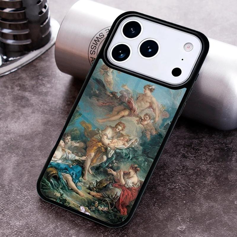 Renaissance art Painting soft Phone Case for iPhone 17 16 15 Pro Max Air 14 13 12 11 Plus Shockproof Capa Cover