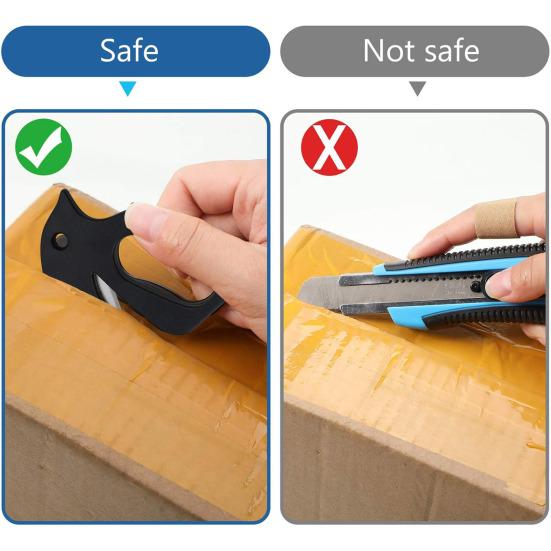 Letter Plastic Paper Mail Opener with Opener Cutting Tool for Office