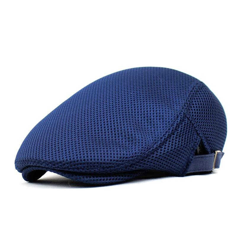 Summer Breathable Mesh Beret Men's and Women's Duck Tongue Cap Forward Cap Outdoor Sun Hat Travel Cap