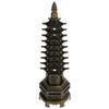 Tower Model Green Bronze Alloy 18cm 9 Levels WenChang Tower Desktop Ornament for Home Office Decoration Gift