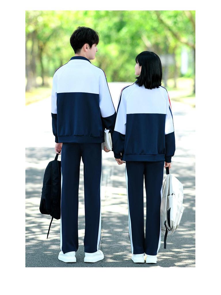 Academy-Style Junior High School Autumn Sportswear Set – Three-Piece Casual Uniform