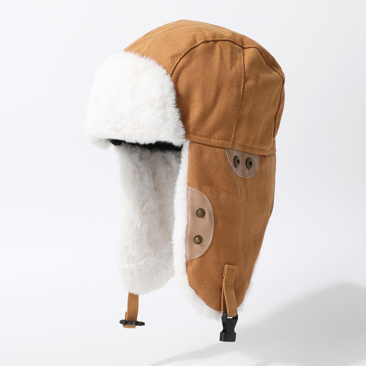 

Mask Hat Integrated Velvet Thermal Hat Winter Cycling Cold And Windproof Ear Protection Cycling Skiing Thunder Hat [fleece hat - fleece lined] one size fits all