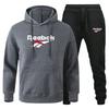 Fashion Printed Sweatshirt Pants Set Men Casual Sports Two-piece Head Thickened