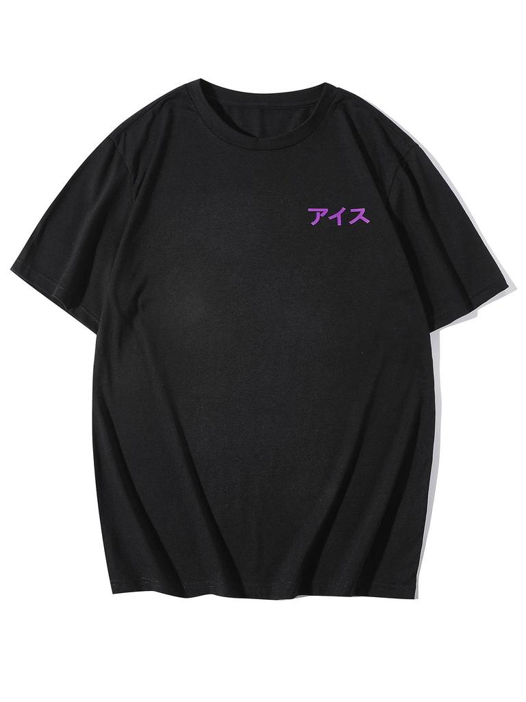 Summer Women Cotton T-shirts Cartoon Milk Tea Drink Printing Short Sleeve Tees O-Neck Loose Tops Street Casual Female Clothes