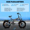 E Bike 20 Fat Tire Off Road Electric Bike 25km/h 250W for EU Brushless Motor 15AH 35-50KM Folding Bike City Fahrrad