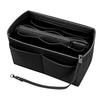 Solid Color Zippered Felt Cosmetic Bag - Large Capacity, Travel Wash Bag, Medium Size Customizable