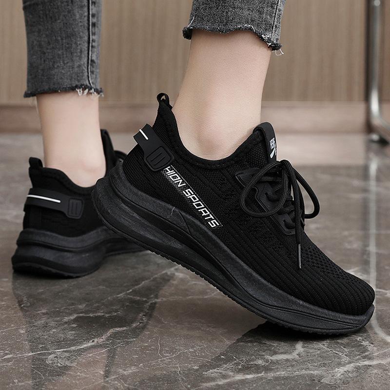 Ld581 Nové síťované boty Dámské jarní/letní létání tkané boty Sneaker Mesh prodyšné ležérní běžecké boty Kokos