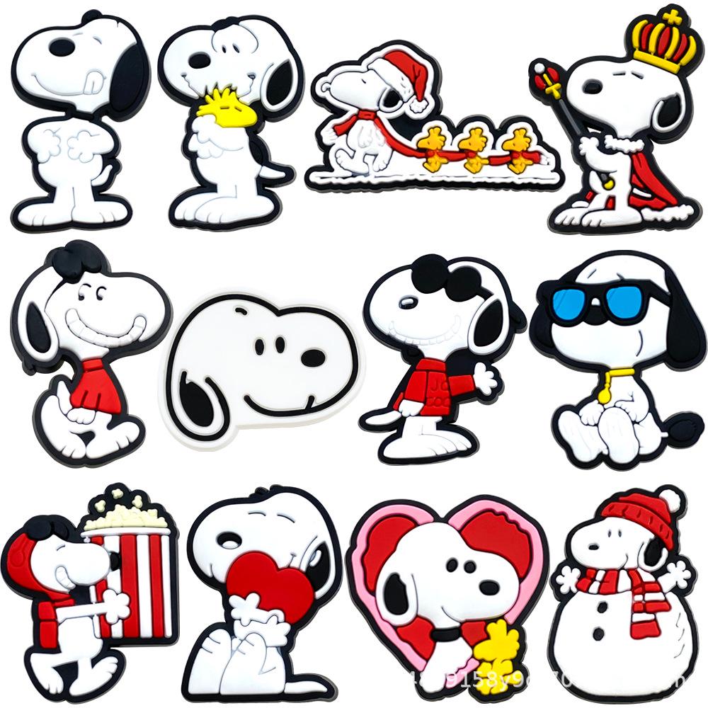 Snoopy Shoe Charms: Soft PVC Rubber Clog Accessories
