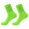 Calf Socks Slouch Socks Scrunch Stacked Socks Ribbed Knit Scrunchie Boot Socks for Women Girls