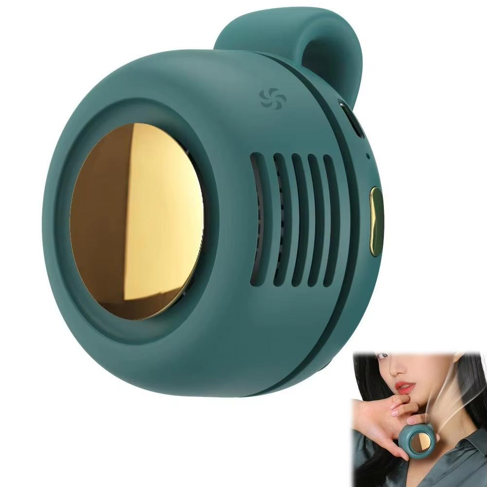Ventilador Eléctrico Portátil Silencioso Mini Sin Aspas, Ventilador Pequeño con Pinza para Camisa Cintura Mini Ventilador Sin Aspas Ajustable 3 Velocidades Para Exteriores NUEVO
