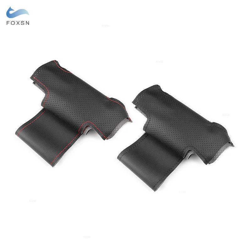 Autozubehör Perforierte Leder-Innenlenkradabdeckungsverkleidung für Ford Focus 2 2005 2006 2007 2008 2009 2010 2011