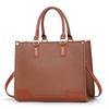 Tote bag women's bag large capacity simple handbag solid color shoulder messenger bag