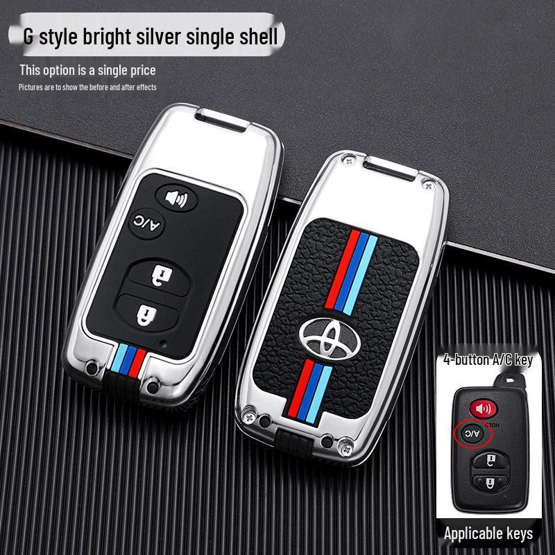 Compatible Key Case for Toyota: 6th Gen Camry, Reiz, Land Cruiser, Prado, Highlander