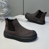 Platform Ankle Boots for Man High Quality 2026 Chelsea Luxury Designer Shoes for Men Flat Heel Warm Casual Elegant Men‘s Booties