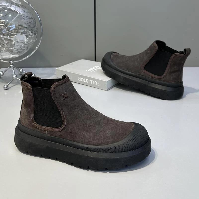 Platform Ankle Boots for Man High Quality 2026 Chelsea Luxury Designer Shoes for Men Flat Heel Warm Casual Elegant Men‘s Booties