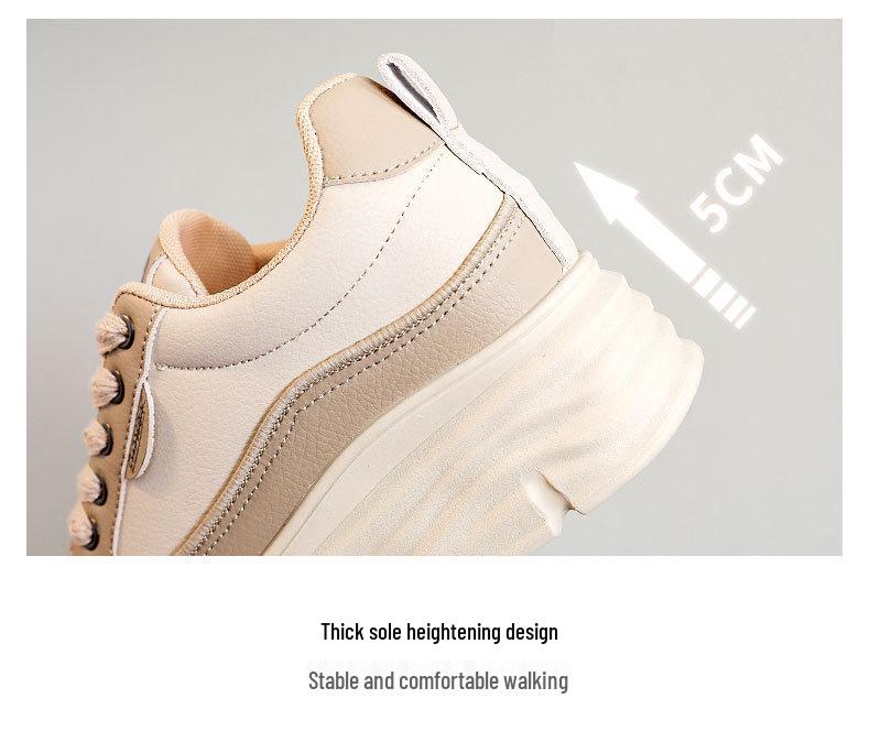 Women's W3672 Color-Block Sneakers 2024: Breathable, Thick-Soled, Wear-Resistant Shoes for Summer and Autumn.
