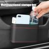2024 New Portable Hanging Mini Car Trash Can,Wastebasket Trash Can With Lid, For Car Office Home,Auto Storage Bin Accessories