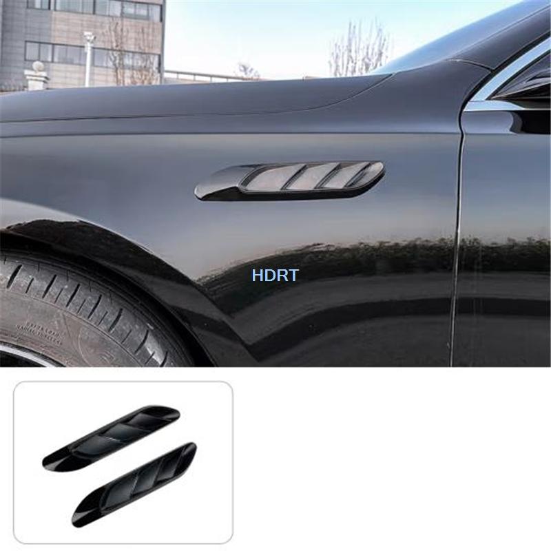 Car Style Body Leaf Trim Frame Side Fender Air Vent Cover Protector Decoration Accessories For Mercedes-Benz E Class W214 2024 +