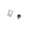 Bedside Table with Elegant Peacock Sculpture Animal Ornament Practical End for Hotel Room And