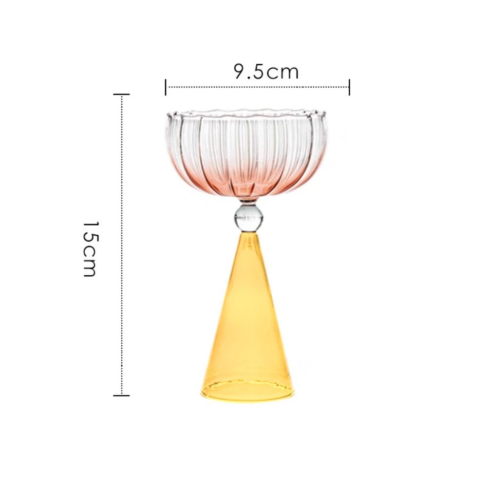 Colorful Ice Cream Cup Creative Wine Cup Goblet Dessert Cup  Party