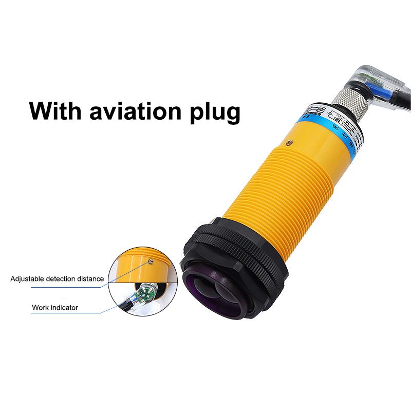 Diffuse Reflection Photoelectric Switch M30 70CM Sensing Distance DC Three Wires Sensor