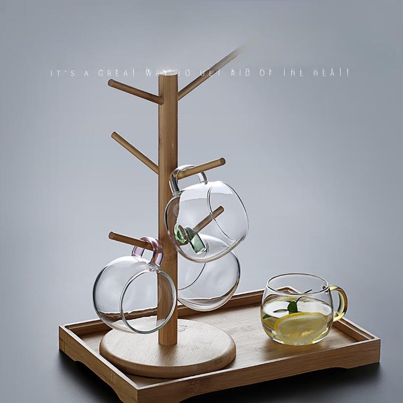 Chaxun Transparent Glass Tea Infuser Mug