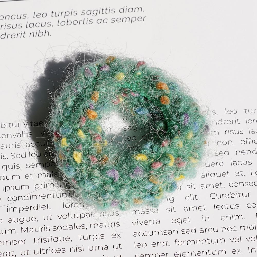 High Elasticity Plush Hair Ties - Candy Color, Soft On Hair, Perfect for Autumn & Winter Styling