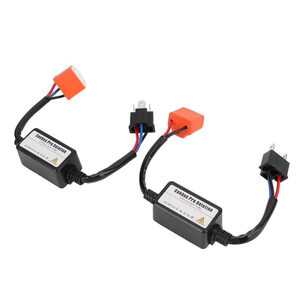 2Pcs LED Resistor Ceramic Head 35W 12V Accurate Decoding Easy Install H4 Negative Converter