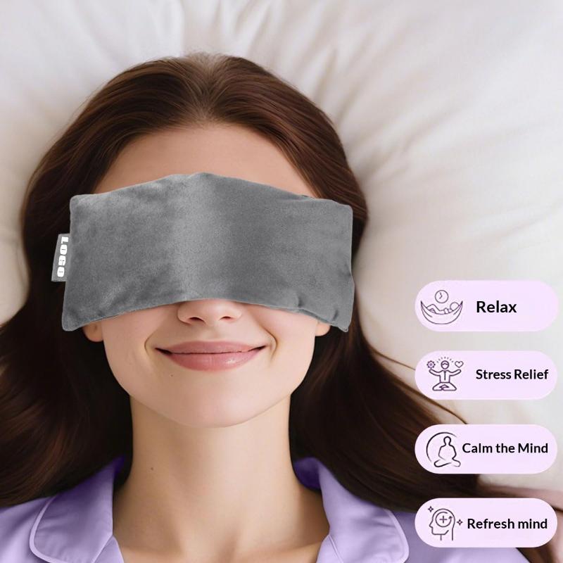 Aromatherapy Lavender Eye Pillow Hot Cold Compress for Dry Eyes Relief Sleep Aid for Meditation Yoga Home Use 1Pcs