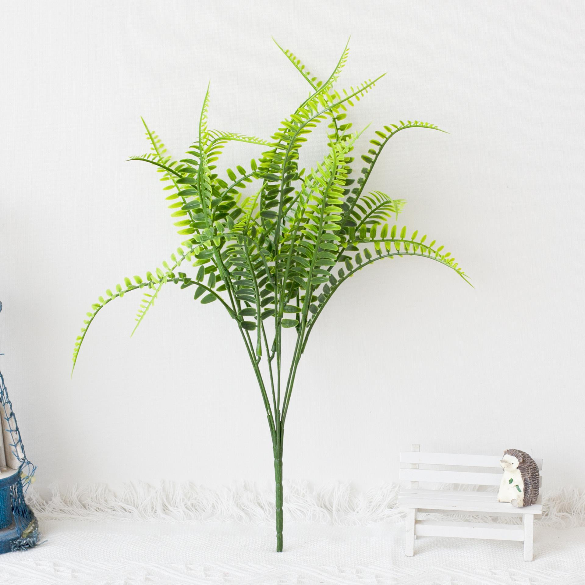 

5 шт. Искусственные растения Поддельные кусты бостонского папоротника Искусственные кустарники Зелень Устойчивое к УФ-излучению растение для дома, улицы, двора, сада, украшения 5pcs