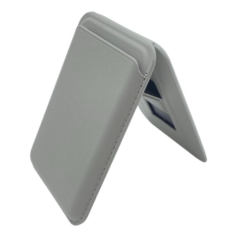 Magnetic Foldable Phone Wallet Leather Strongers Magnetic Card Holder with Adjustable Stand Phone Case Accessory Unisex