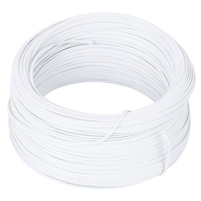 Filo di Ferro Zincato Fascette Bianche Materiale Protettivo 0,55 mm Filo Singolo Interno Fai da Te