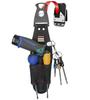 BASINTAN Tool Belt Pouch with Tool Durable Suitable for Electricians and Compatible with Electric Screwdrivers and Screwdrivers Holder, Rotating,