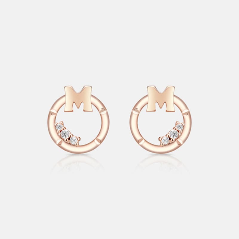 METROCITY JEWELRY M Basic Rose Earrings A233BE9046RPA