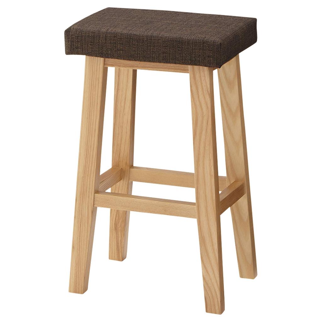 AZUMAYA Bambi High Stool, Brown, CL-789CBR