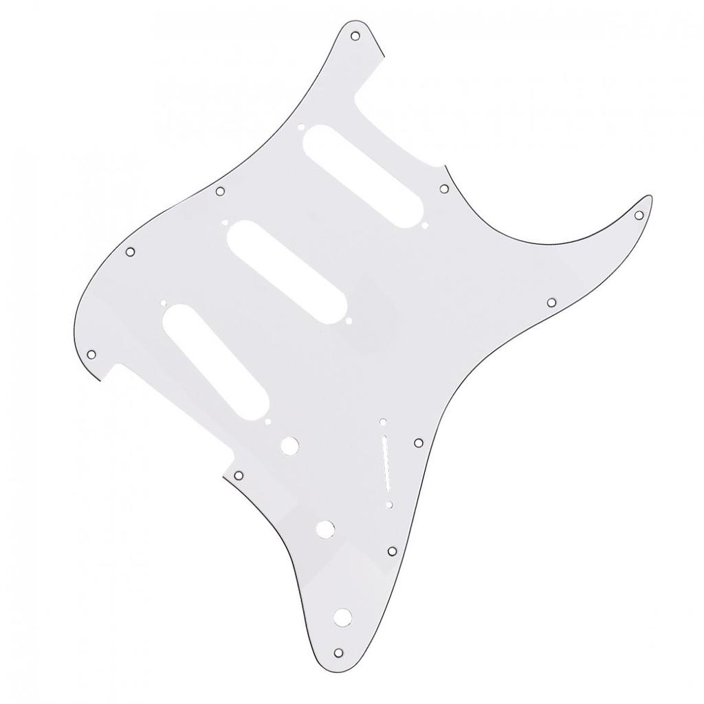 3Ply SSS PVC Electric Guitar Pickguard for FD ST Guitar 2 Colors Optional