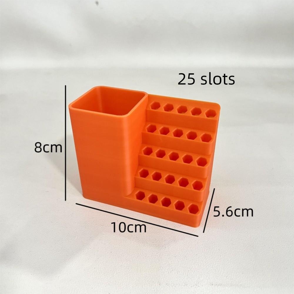 20/25/50/100Holes Screwdriver Bit Storage Tool Plastic Save Space Hexagonal Screwdriver Storage Rack Batch Header Organiser