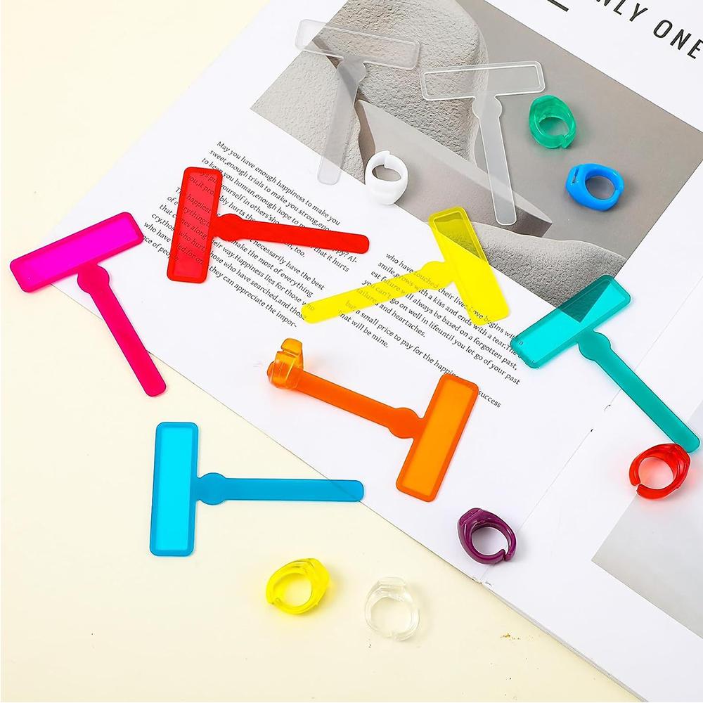 16pcs Finger Focus Highlighters Reading Aid For Students and Children