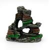 Rockery Sculpture Green Grass Fish Aquarium Decor Aquarium Accessories, Aquarium Resin Cave Mountain View Home Decor