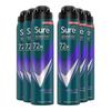 Sure Men Active Dry Deodorant - 72H Nonstop Bescherming (6x250ml)