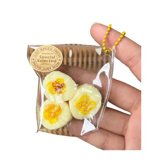 Simulated Fruit Squeeze Toy with Ball Chain Bag Slow Rising Orange Pineapple Banana Blue Berry Pinch Sensory Toy Anxiety Relief Fidget Toy