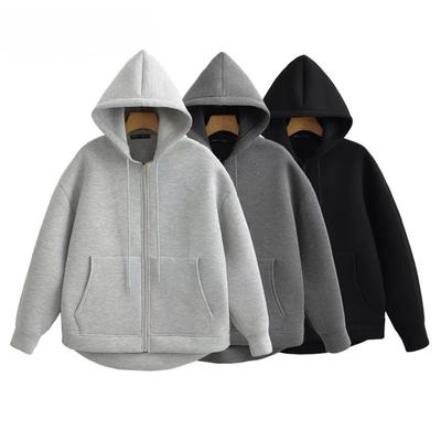 Zip Up Hoodies Autumn Hooded Sweatshirt Woman Long Sleeve Oversized Women's Sweatshirts Zip Hoodie Women Jackets