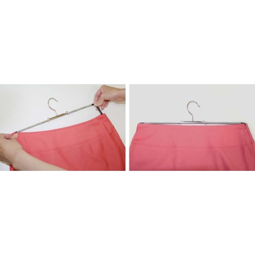 MAWA No-Slip Hangers for Skirts, Large, Black, Set of 2, MA1502