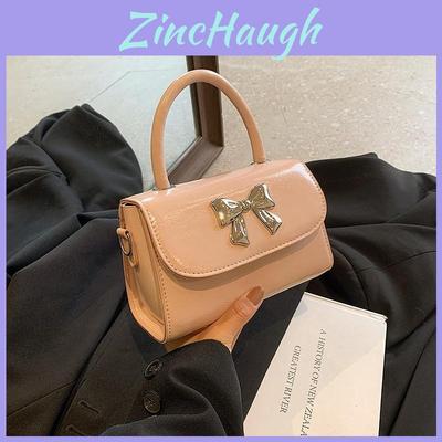 Minimalist Pu Mini Shoulder Bag With Butterfly Knot Design For Casual Daily Use