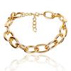 Meier Sweet and edgy y2k punk style chain necklace, multi-wear choker with geometric clasp